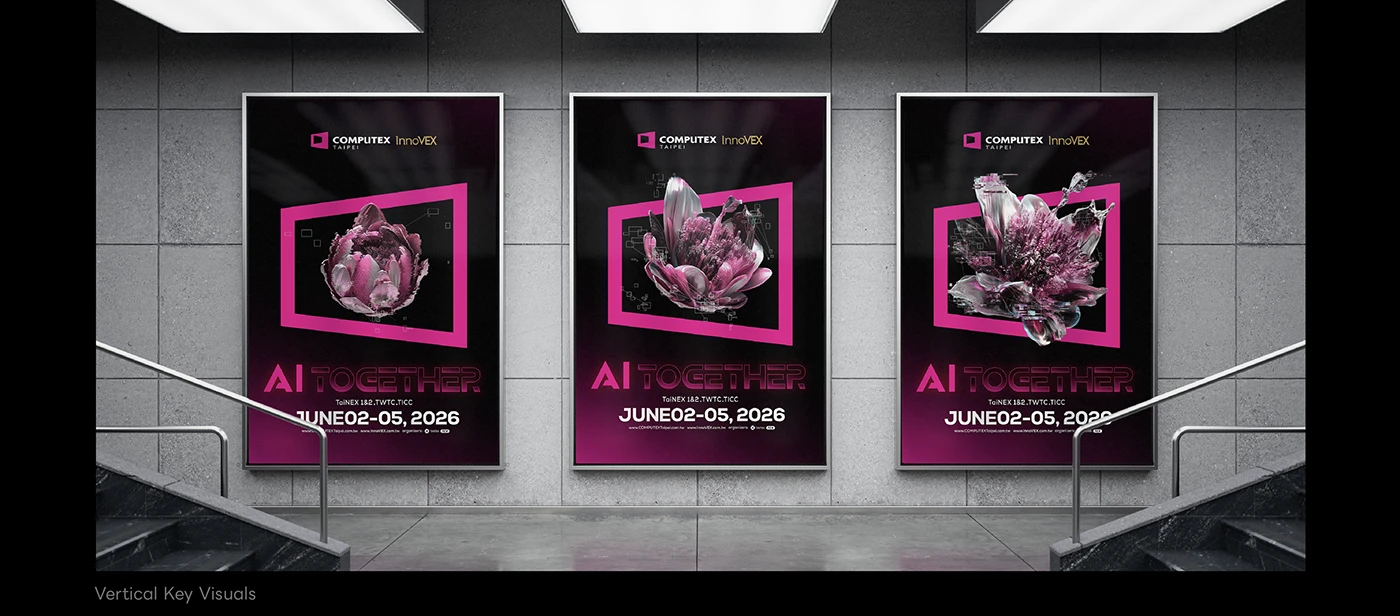 COMPUTEX 2026 Key Visual — AI Together